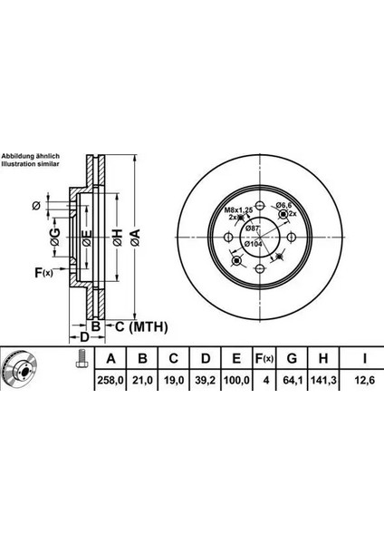 50297 Fren Diski On 45251SAAG50 (2 Adet Fiyatıdır)