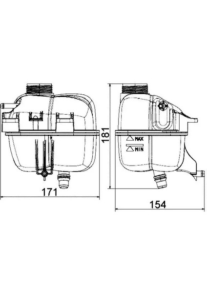 CRT87001S Yedek Su Deposu 17137539267 17137823626