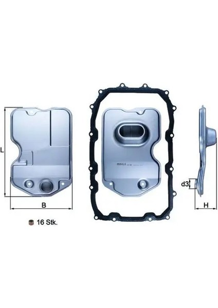 HX160KIT Sanziman Filtresi 09D321371 09D325429 09D325435