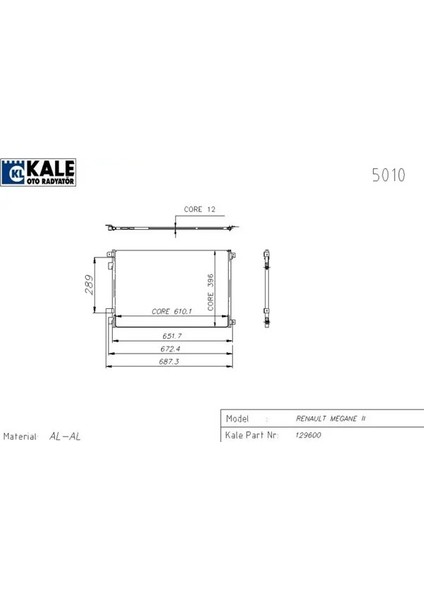 050ABC040 Klima Radyatoru