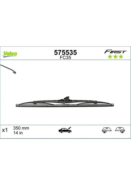 575535 Silecek Supurgesi Tek