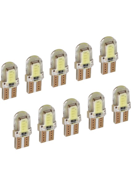 10 adet LED T10 W5W Cob Smd Canbus Silika Parlak Beyaz Lisans Ampul (Yurt Dışından) indirimleri