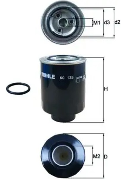 KC135D Yakit Filtresi 2339064480 4024213 4403318