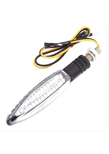 Motosiklet dönüş sinyali LED Işık E24 Akan Su Yanıp Sönen Göstergesi Yamaha Honda için Bükülebilir Kuyruk Durdurma Sinyal Işığı (Yurt Dışından) modelleri