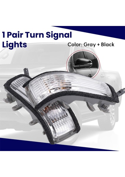 Araba Kapısı Yan Ayna Dönüş Sinyal Lambası Kanadı Dikiz Arrow Işık 81740-0K010 81730-0K010 Toyota Hilux Vigo 2011-2015 (Yurt Dışından) fırsatları