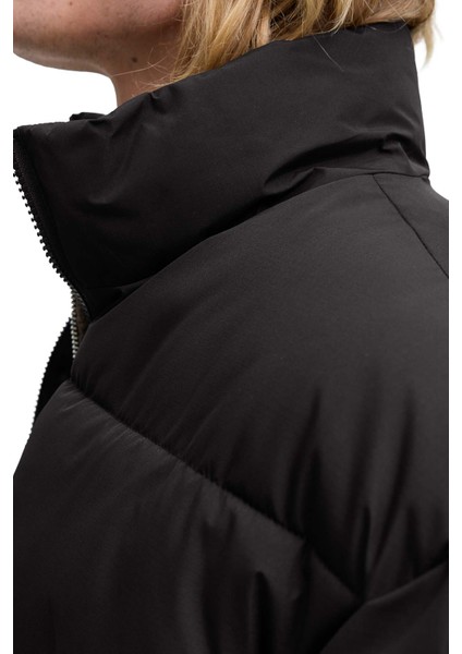 Jjmaze Puffer Collar Siyah Erkek Mont indirimleri