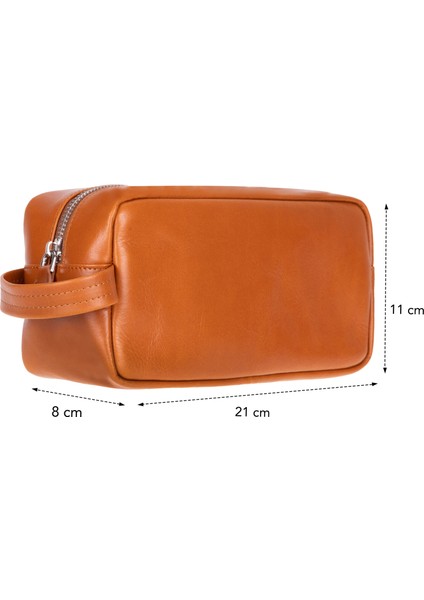 Lumora Hakiki Taba Deri Makyaj Çantası modelleri