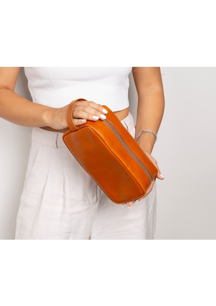 Lumora Hakiki Taba Deri Makyaj Çantası indirimleri