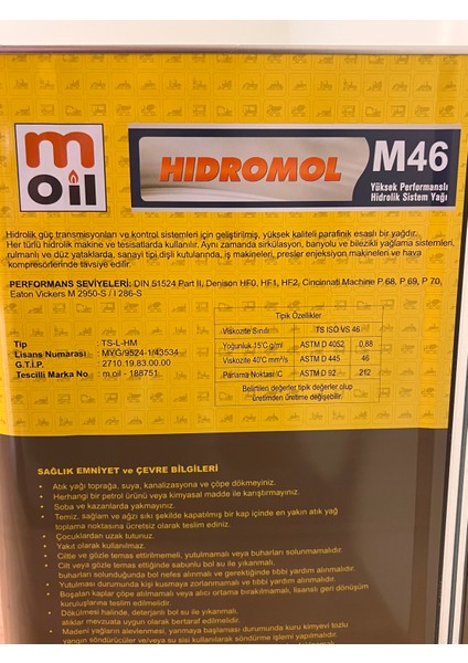 Yüksek Performanslı Hidrolik Sistem Yağı fırsatları
