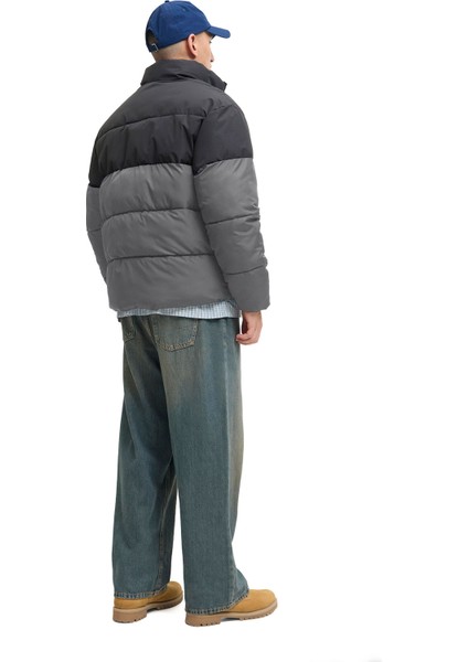 Jjmaze Puffer Collar Grı Erkek Mont fiyatları