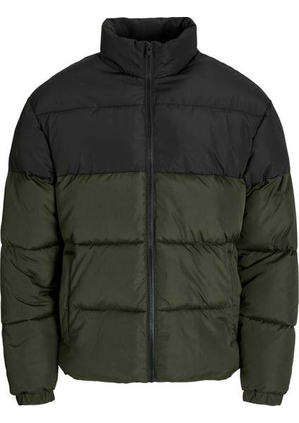 Jjmaze Puffer Collar Haki Erkek Mont fiyatları