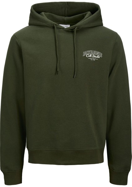 Jjmakoto Sweat Hood Haki Erkek Sweatshirt