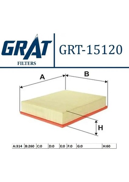 15120 Hava Filtresi 2H0129620