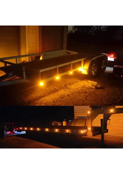 10pcs 12V-24V 2LED ARAÇ İSİSAN IŞIKLAR Dönüş sinyal Işıkları Gösterge Işıkları Römorklar için Arka Havalı Kamyonlar Sarı (Yurt Dışından) modelleri