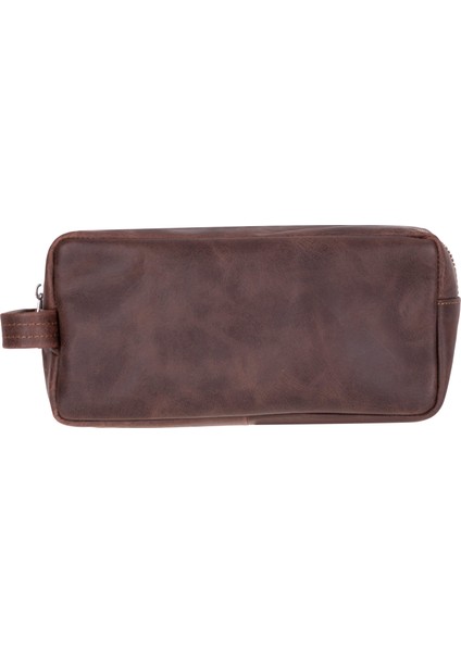 Lumora Hakiki Taba Deri Makyaj Çantası