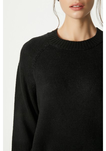 Mushy Siyah Basic Triko Kazak modelleri