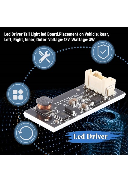 B003809.2 Arka LED Işık Onarımı Değiştirme Tahtası Tail Işıkları LED sürücü tahtası Tail Işık Çip For-BMW X3 F25 2010-17 (Yurt Dışından) indirimleri