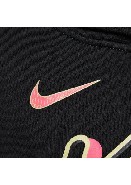 Kylian Mbappé Club Fleece Hoodie Çocuk Siyah Sweatshirt