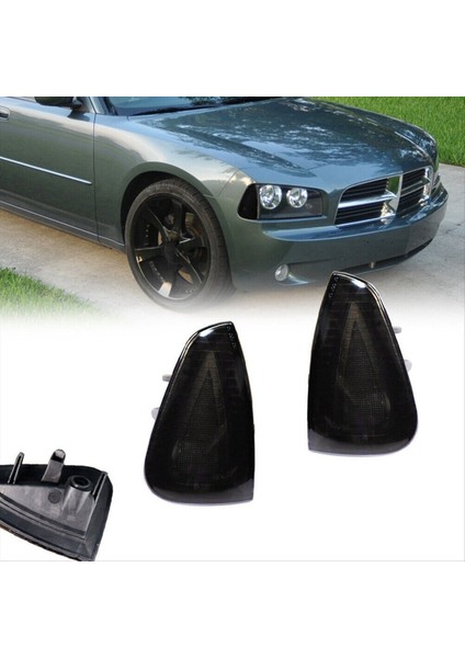 Dodge Charger 2006-2010 4806218ad 4806219ad için araba füme lens köşe park işareti sinyal ışıkları gövdeleri (Yurt Dışından) modelleri