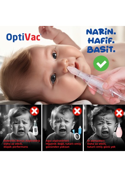 Optivac Bebek Burun Aspiratörü Elektrik Süpürgesi ile Çalışır fırsatları