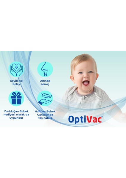Optivac Bebek Burun Aspiratörü Elektrik Süpürgesi ile Çalışır
