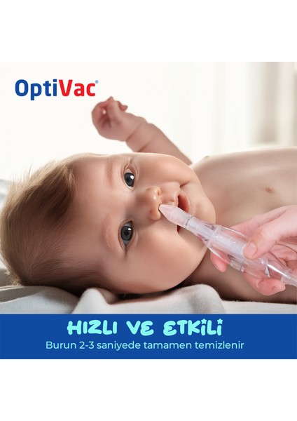 Optivac Bebek Burun Aspiratörü Elektrik Süpürgesi ile Çalışır