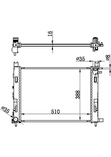 BRN072016 Motor Radyatoru 214100055R 214107326R