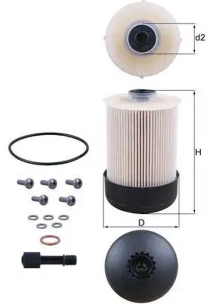 KX33822D Yakit Filtresi 04423888 1640000Q1D 1640000Q1K