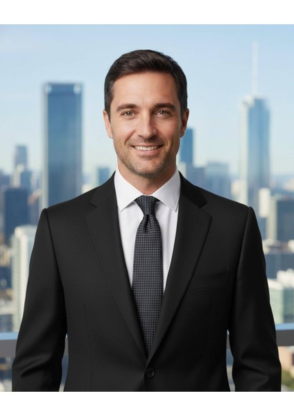 Gri Kare Desenli 8 cm Genişliğinde Siyah Kravat modelleri