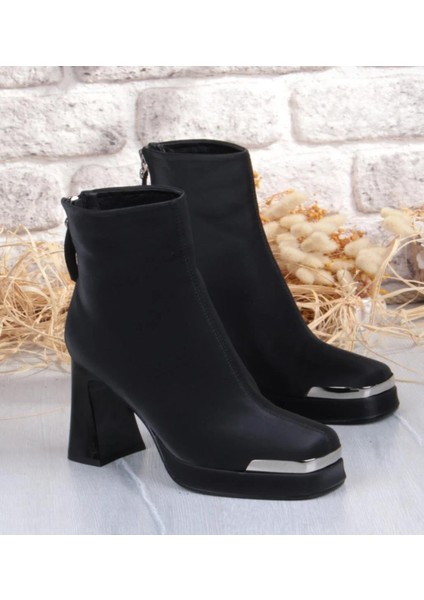 Guja 25K414-2 Kadın Ithal Premium Platform Topuklu Küt Burunlu Bot