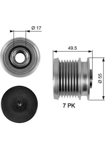 OAP7086 Alternator Kasnagi 05175811AA 5175811AA A6261500060