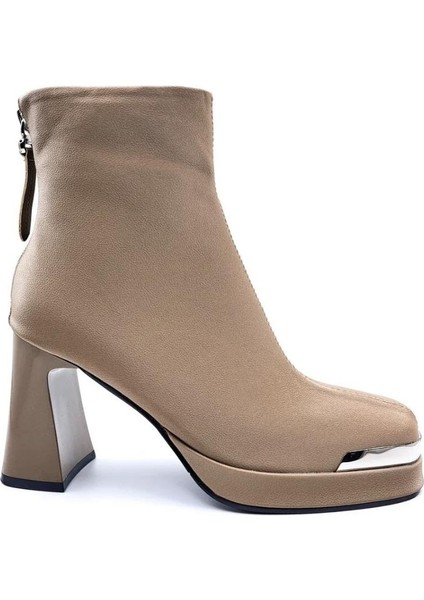 Guja 25K414-2 Kadın Ithal Premium Platform Topuklu Küt Burunlu Bot
