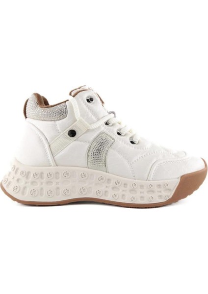 Guja 25K316 Kadın Uzun Konçlu Taşlı Fashion Spor Günlük Ayakkabı