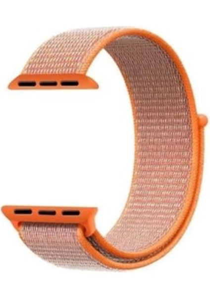 Apple Watch 11 42MM Kordon Kayış Kumaş Cırtlı