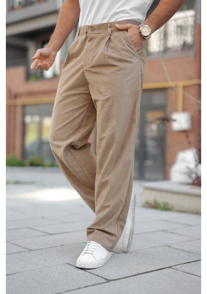 Erkek Kadife Baggy Pantolon