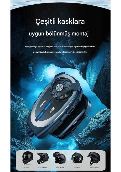 Q29 1080P Kameralı Wifi Motosiklet Kask Kulaklığı | Bluetooth 5.4, Müzik & Interkom, Su Geçirmez Ipx6