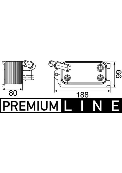 CLC72000P Sanziman Yag Sogutucusu 1435668 1445174 1446535