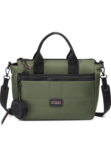 Çok Cepli, Su Geçirmez, Hafif, Uzun Askılı, Kadın Omuz Çanta Günlük ve Spor BRC3261 Yeşil