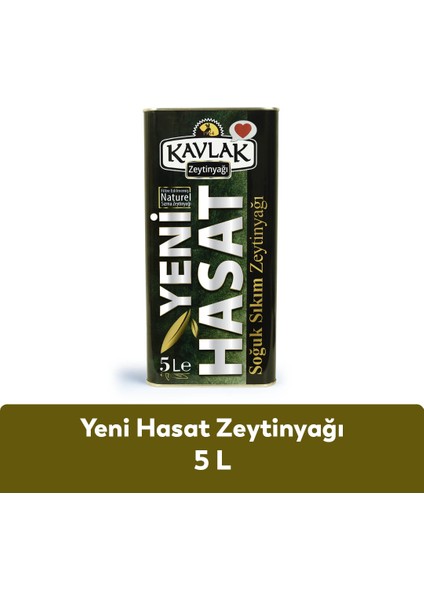 Kavlak Yeni Hasat Soğuk Sıkım Zeytinyağı 5 Lt