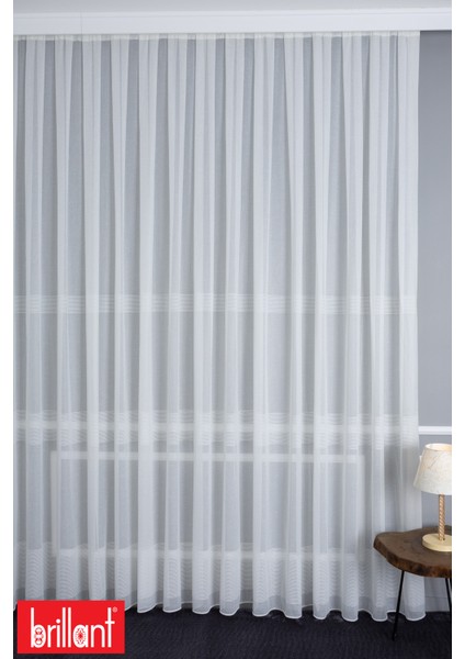 Keten Maya 1/3 Sık Pileli Ütü Istemez Kırışmaz Yeni Sezon Salon Oda Tül Perdesi