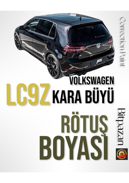 Volkswagen LC9Z - Kara Büyü - Profesyonel Rötüş Boyası - Taş Izi ve Çizik Giderici