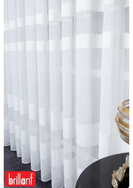 Keten Rio 1/3 Sık Pileli Ütü Istemez Kırışmaz Yeni Sezon Salon Oda Tül Perdesi