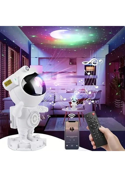 Akıllı Astronot Projeksiyon Gece Aydınlatma &amp;amp; Bluetooth Hoparlör (5148) modelleri