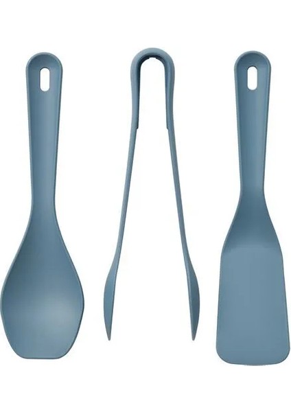 Uppfylld Mutfak Gereçleri Seti Koyu Gri-Mavi 3 Parça