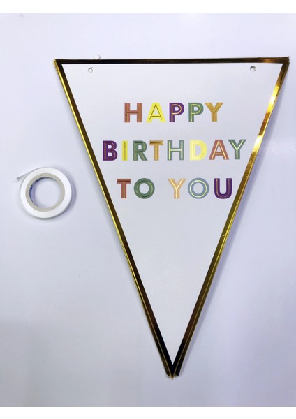 Happy Birthday To You Flama Bayrak Süsü