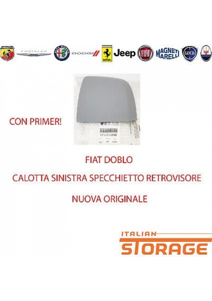 Fiat Doblo Iıı-Combo D 2010- Ayna Kapağı Sol Astarlı (Oem NO:735512765)