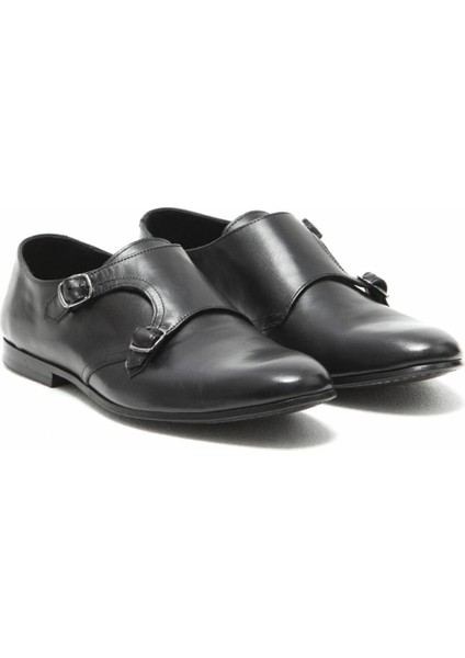 Siyah Deri Klasik Loafer