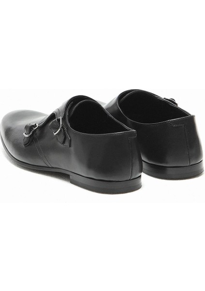 Siyah Deri Klasik Loafer