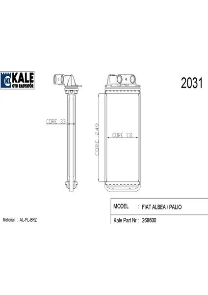 0184841AB Kalorifer Petegi