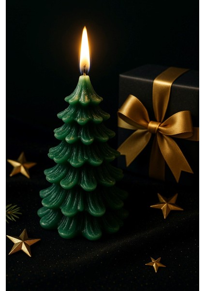 Romantik Ortam Işığı Rustik Dekor Çam Ağacı Şekilli Mum El Yapımı Doğal Çam Ağacı Mum Hediye 13X8 cm fırsatları